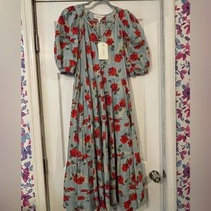 The Great Pleated Ravine dress in Western Rose